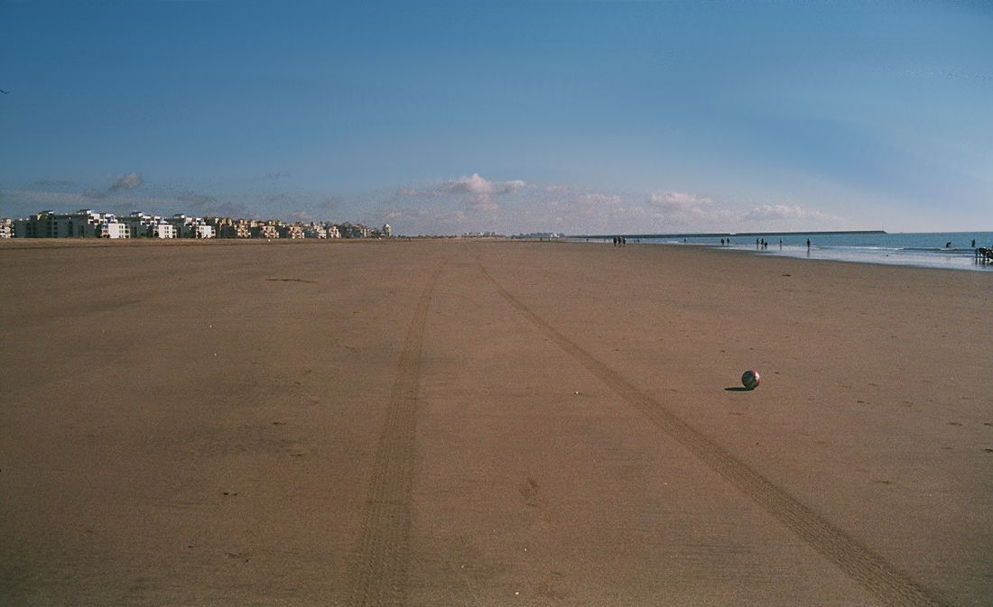 Der breite Strand von Isla Canela